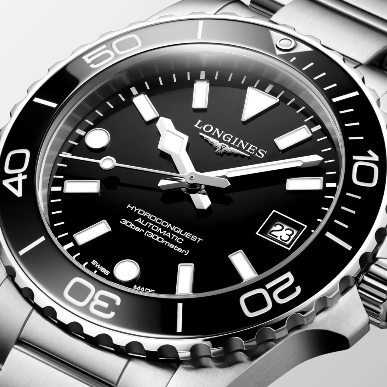 Longines Hydroconquest Otomatik Siyah Laker Cilalı L37794566 detay görseli 1