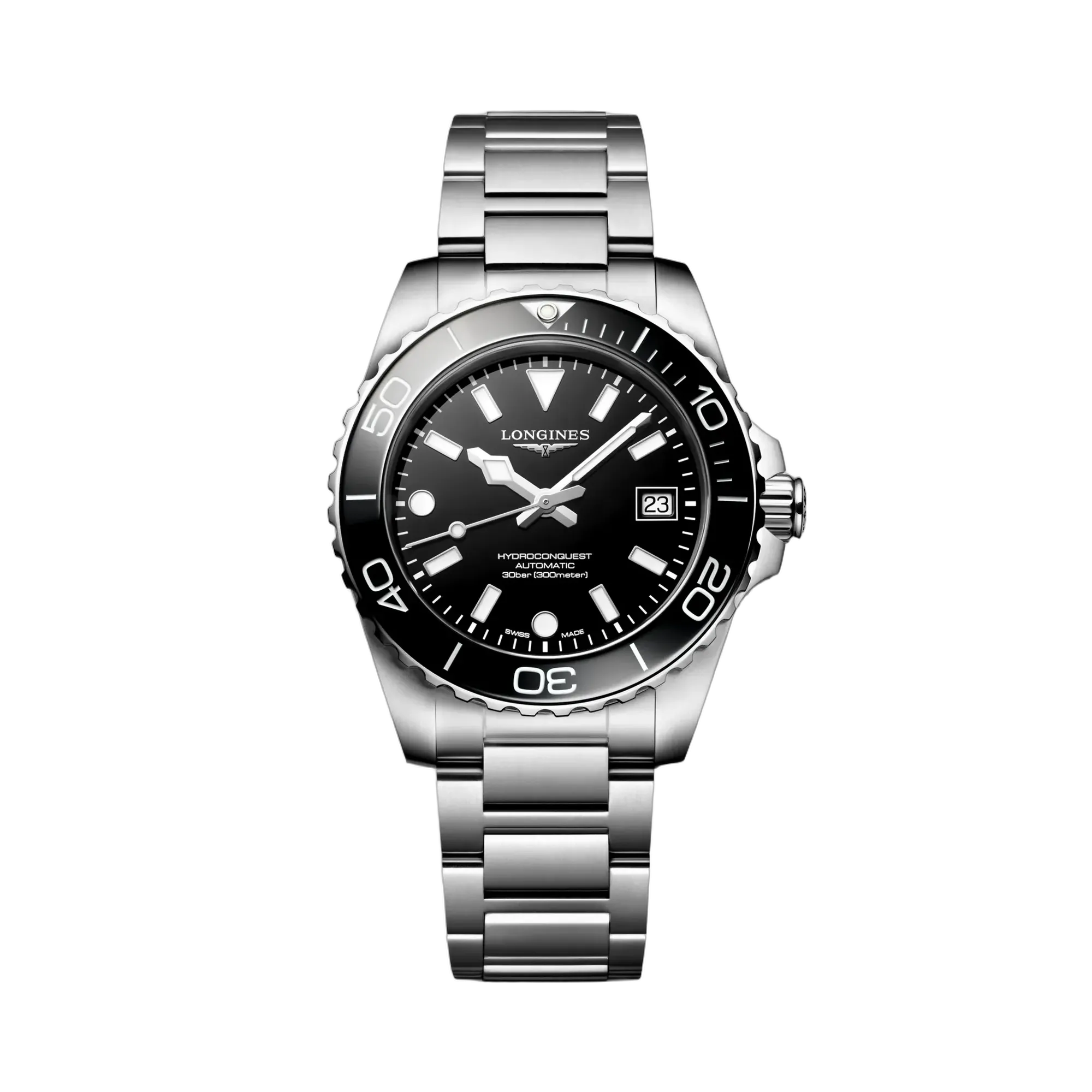 Longines Hydroconquest Otomatik Siyah Laker Cilalı L37794566