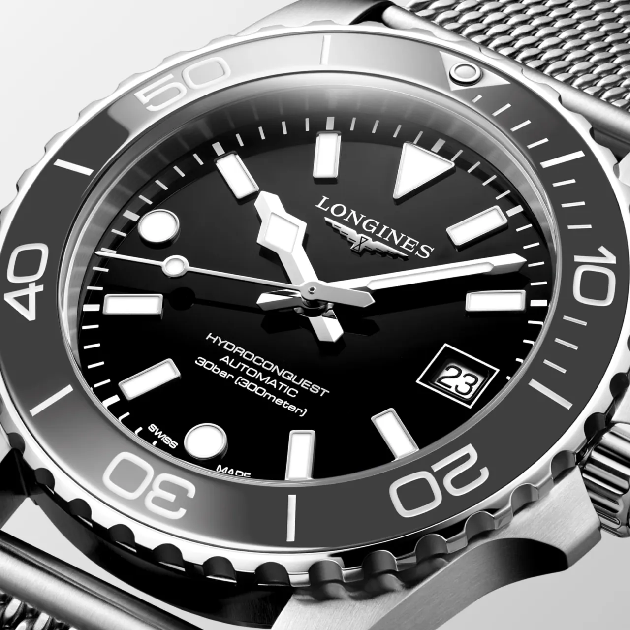 Longines Hydroconquest Otomatik Siyah Laker Cilalı L37794706 detay görseli 1