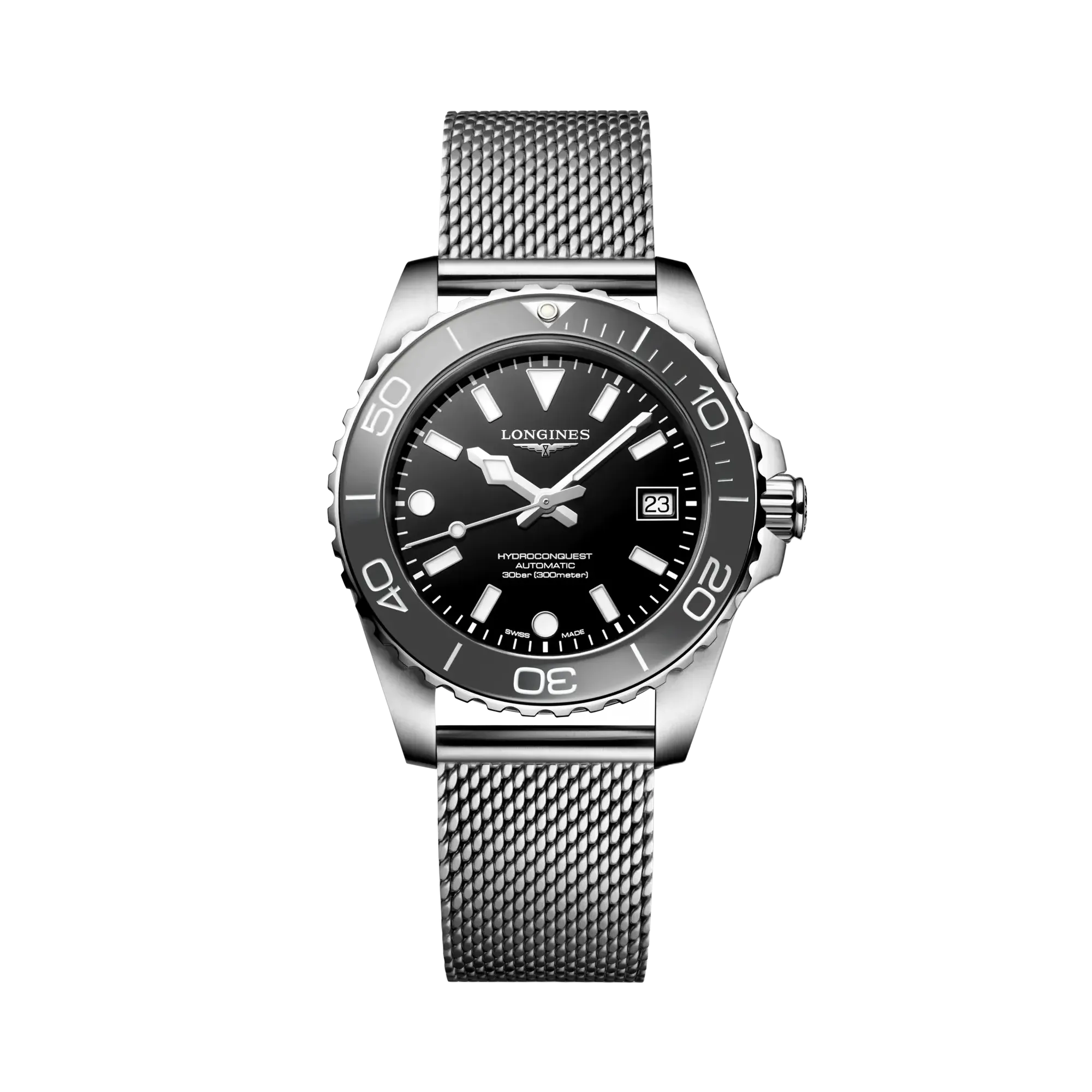 Longines Hydroconquest Otomatik Siyah Laker Cilalı L37794706