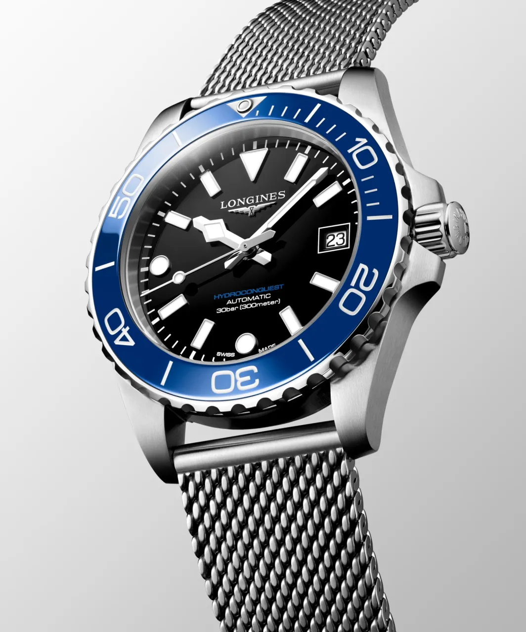 Longines Hydroconquest Otomatik Siyah Laker Cilalı L37794906 detay görseli 3
