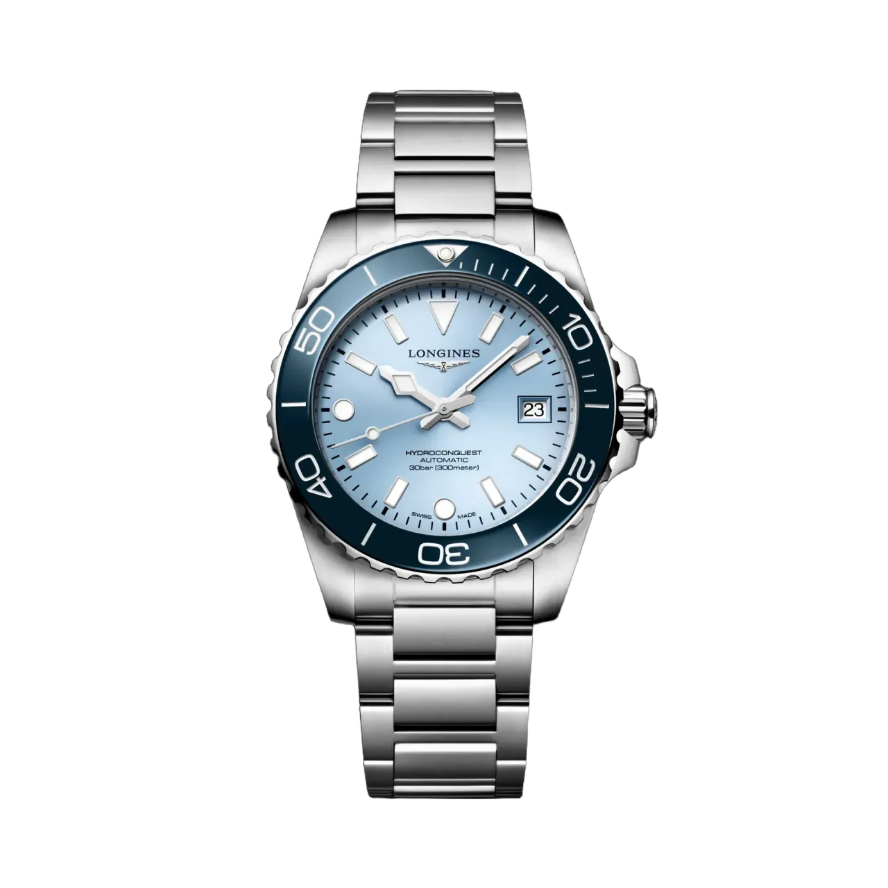 Longines Hydroconquest Özel Seri Buzlu Mavi Güneş Işını Desenli Otomatik L37794986