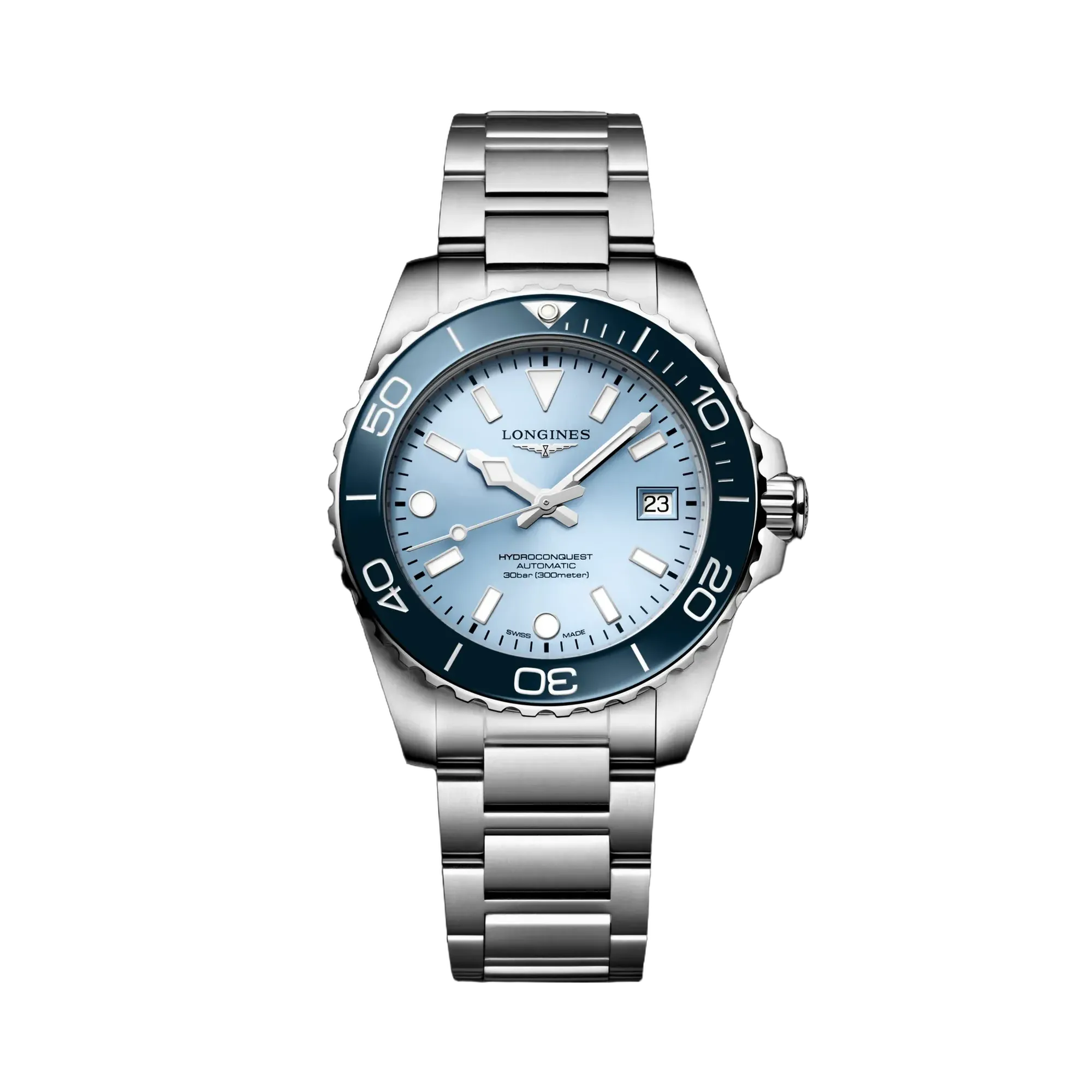 Longines Hydroconquest Özel Seri Buzlu Mavi Güneş Işını Desenli Otomatik L37794986