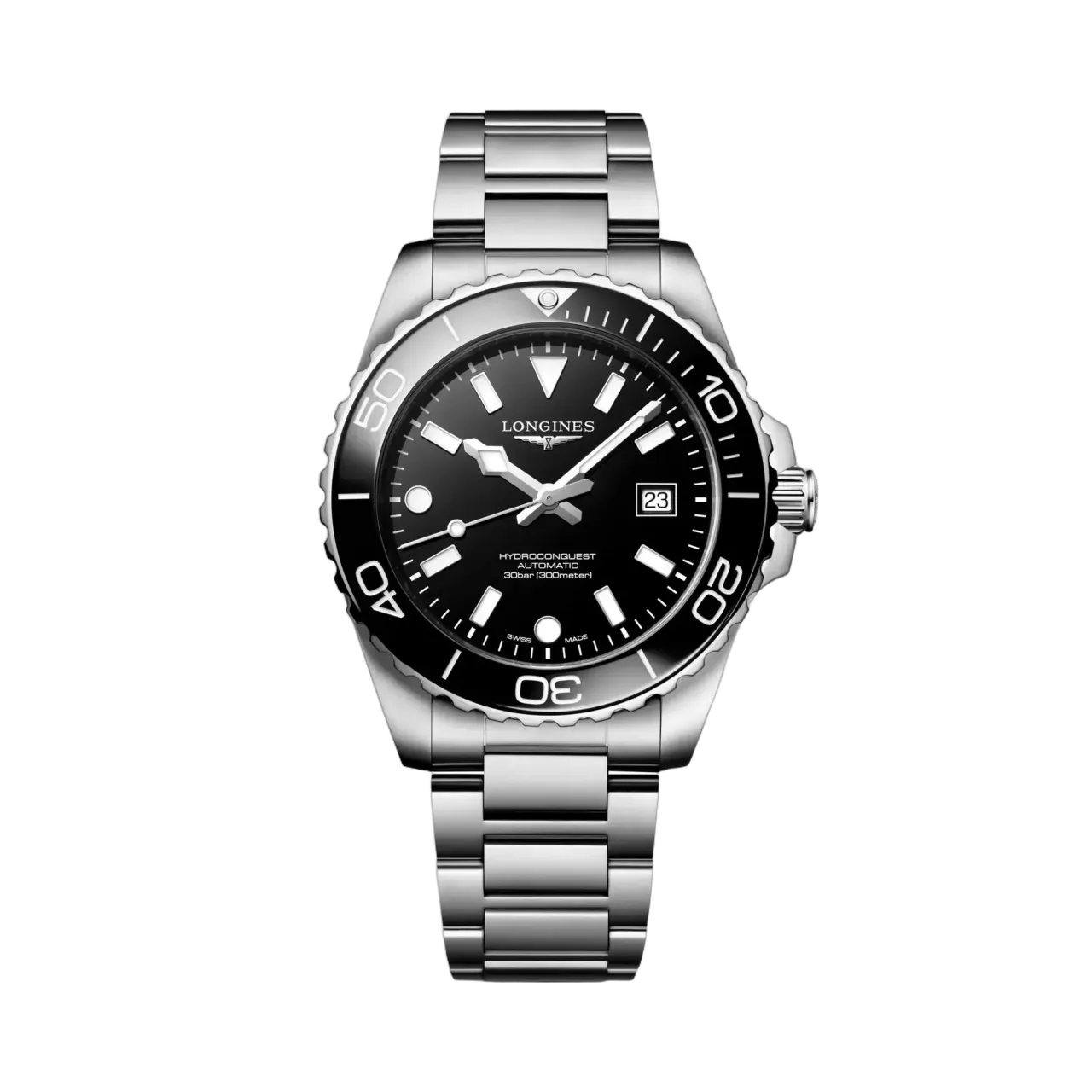 Longines Hydroconquest Otomatik Siyah Laker Cilalı L37884566