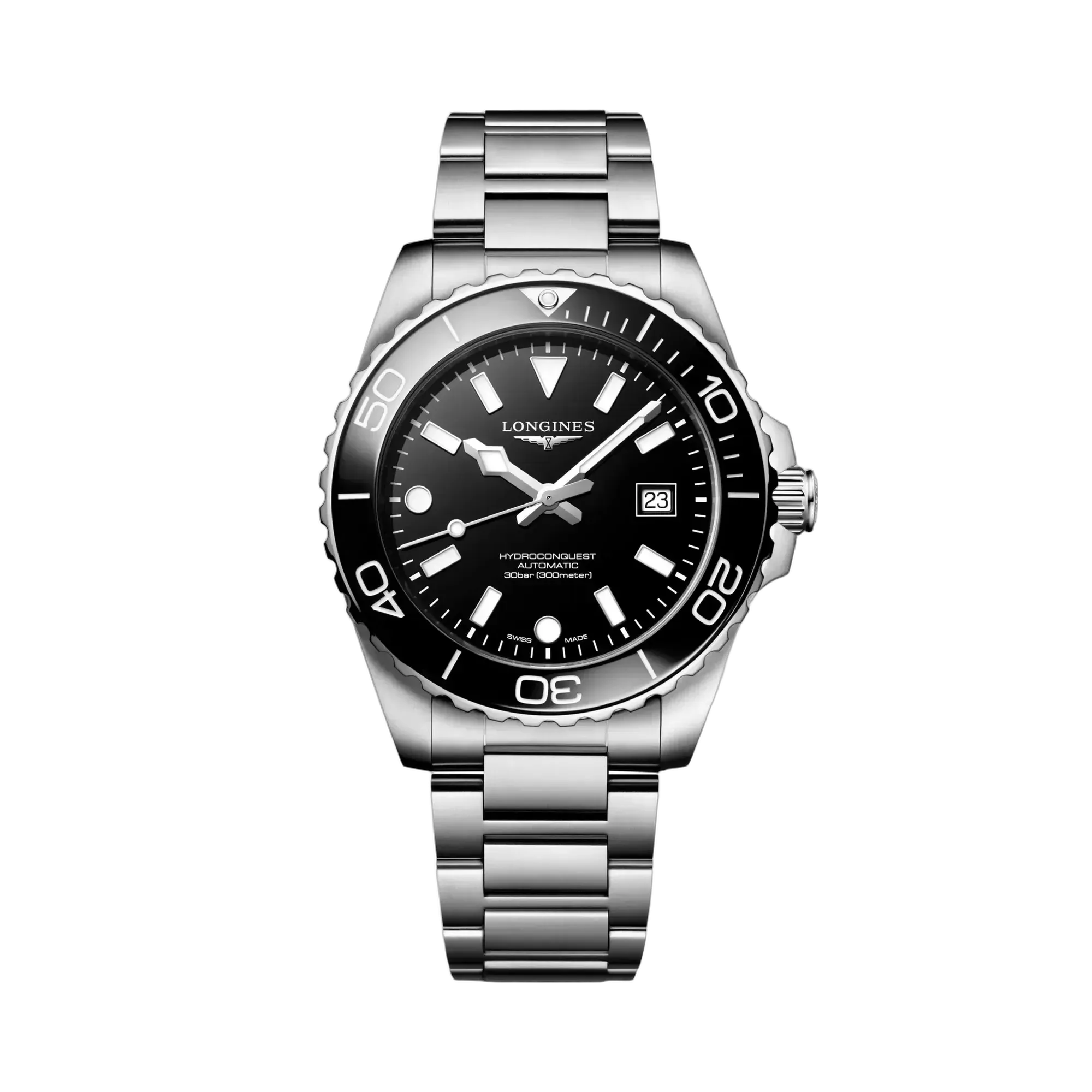 Longines Hydroconquest Otomatik Siyah Laker Cilalı L37884566