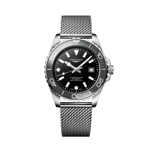 Longines Hydroconquest Otomatik Siyah Laker Cilalı L37884706 Görsel 1