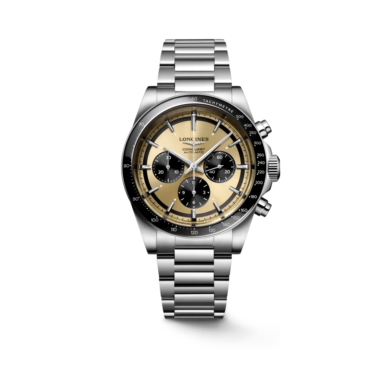 Longines Conquest Chronograph Otomatik Altın Yansımalı Gün Işığı L38354326