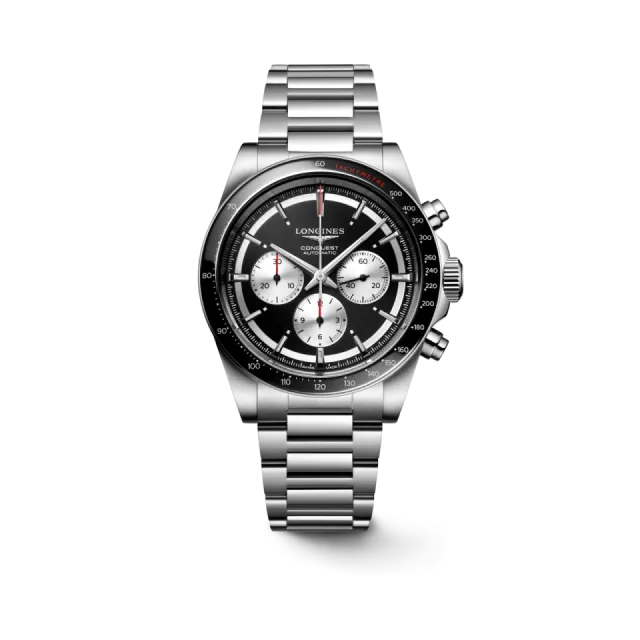 Longines Conquest Chronograph Otomatik Black Circular With Silver Counters L38354526 Görsel 1