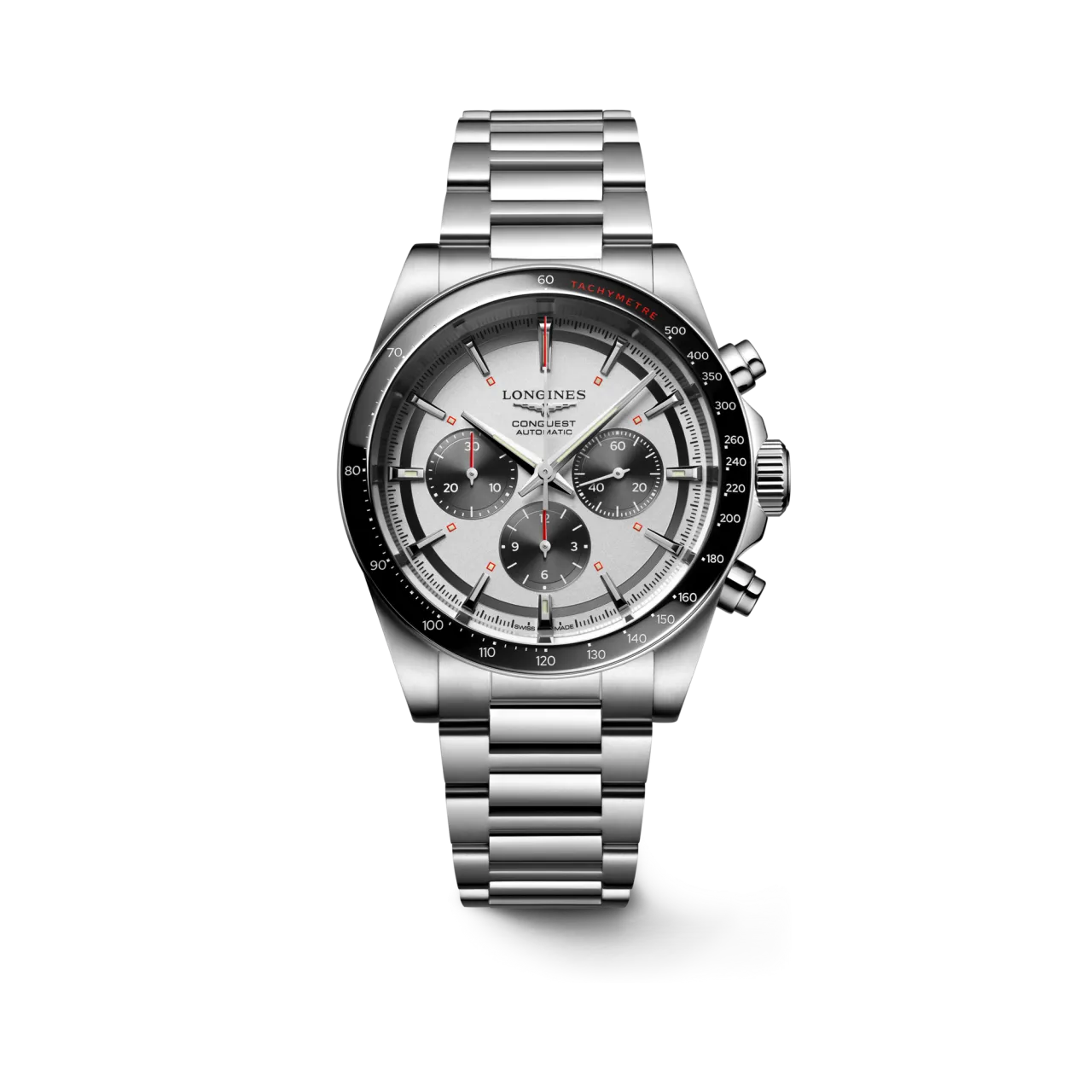 Longines Conquest Chronograph Otomatik Silver L38354726