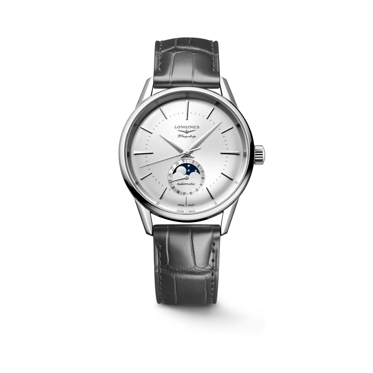Longines Flagship Heritage Moonphase Otomatik Gümüş L48154722