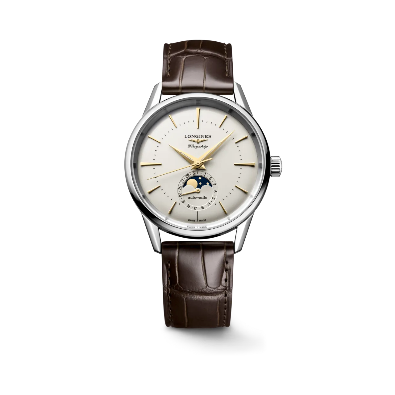 Longines Flagship Heritage Moonphase Otomatik Fildişi L48154782