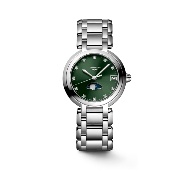 Beğenmek için çift tıkla Longines PrimaLuna Moonphase Yeşil L81154676 Görsel 1