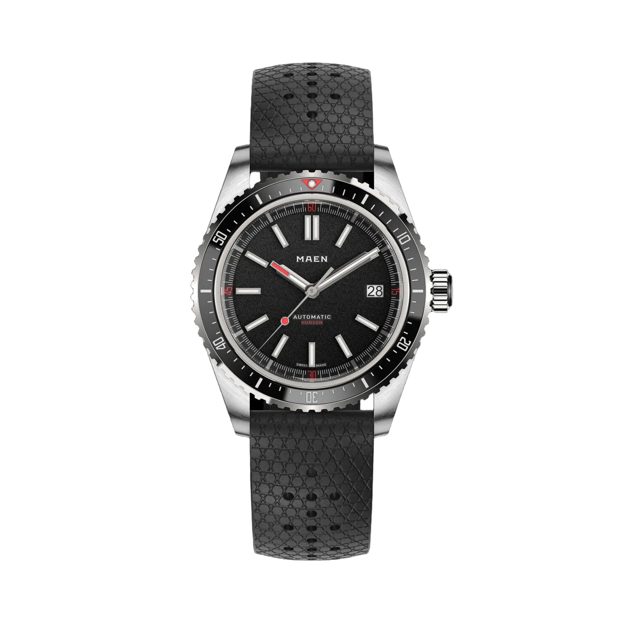 Maen Hudson 38 MK5 Otomatik Jet Black M115