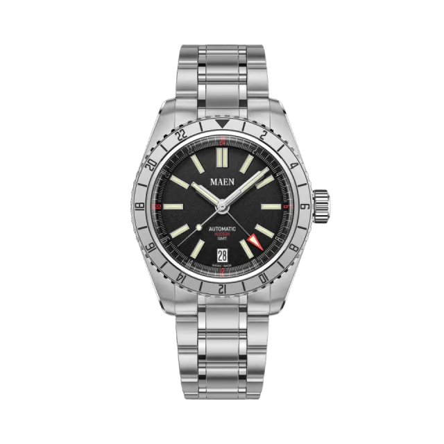 Maen Hudson 38 GMT Otomatik Jet Black M132 Görsel 1