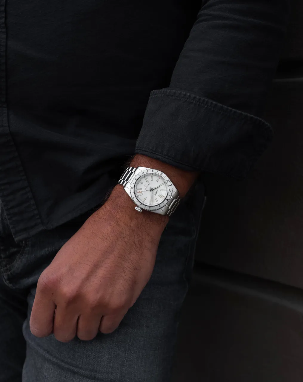Maen Hudson 38 GMT Otomatik Frost White M134 detay görseli 5