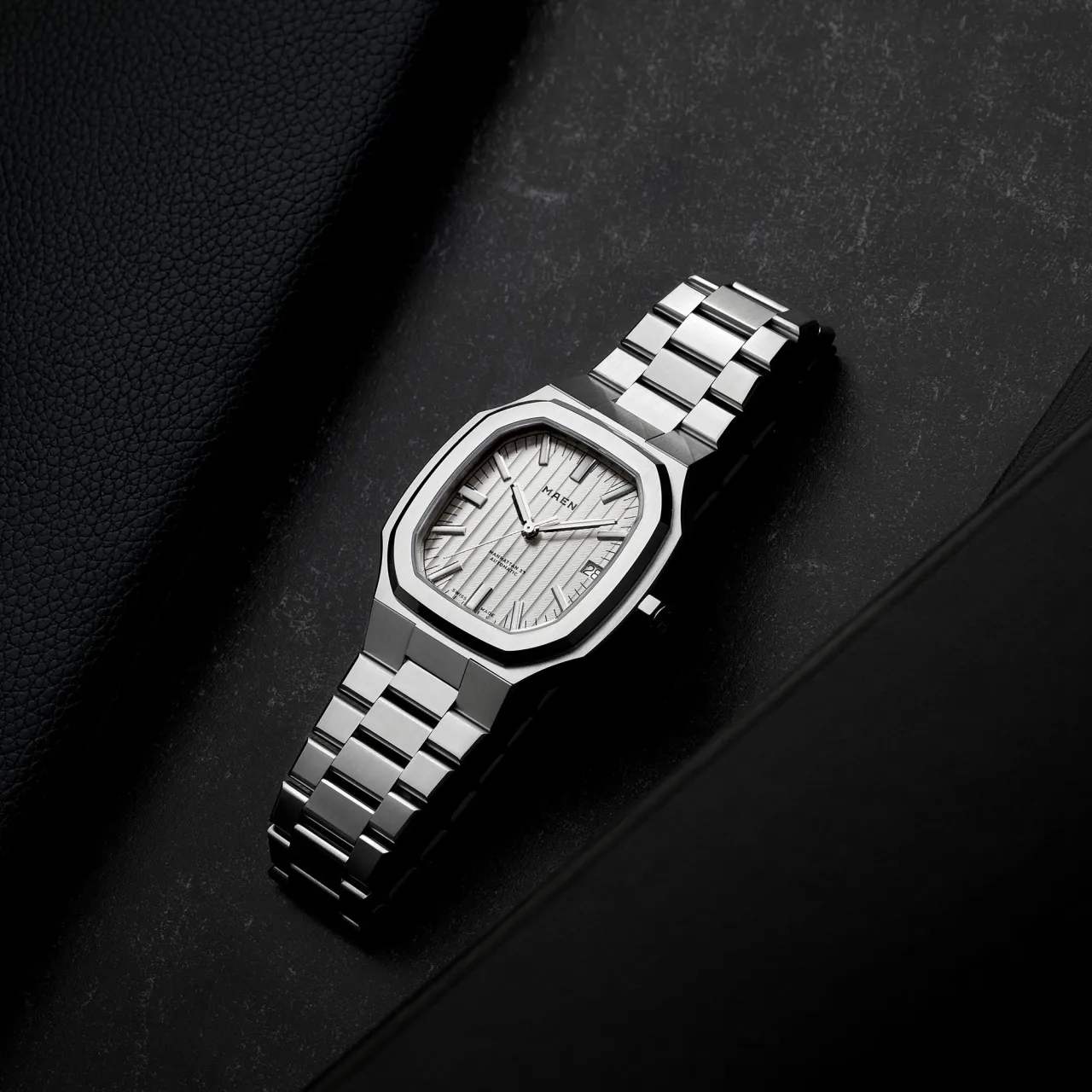 Maen Manhattan 37 Côtes de Genève Ice Grey M215 detay görseli 3