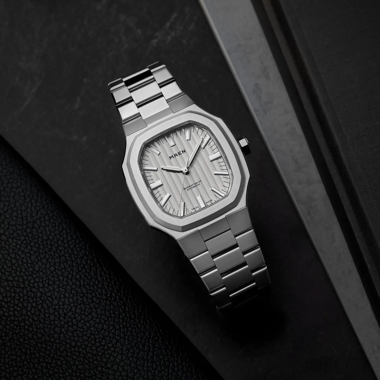 Maen Manhattan 37 Côtes de Genève Ice Grey M216 detay görseli 2