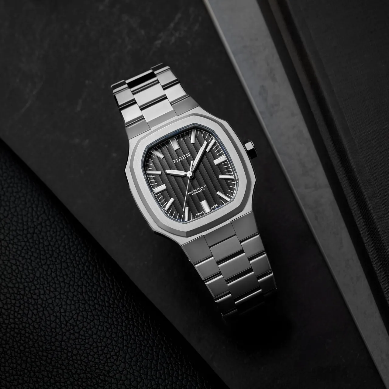 Maen Manhattan 37 Côtes De Genève Anthracite Black M218 detay görseli 2