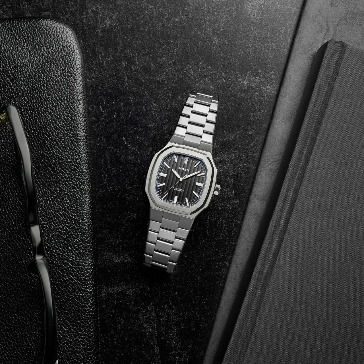 Maen Manhattan 37 Côtes De Genève Anthracite Black M218 detay görseli 4