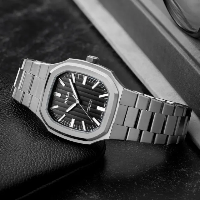 Maen Manhattan 37 Côtes De Genève Anthracite Black M218 Görsel 2