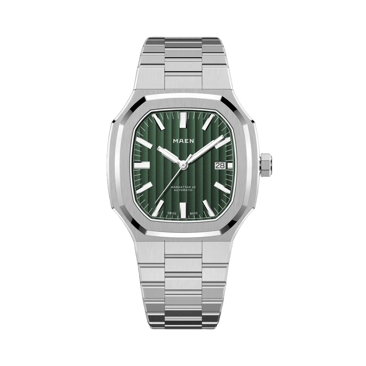 Maen Manhattan 40 Côtes de Genève Marsh Green M315