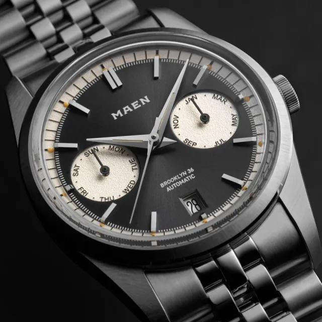 Maen Brooklyn 36 Triple Calendar Dark Grey M511 Görsel 2