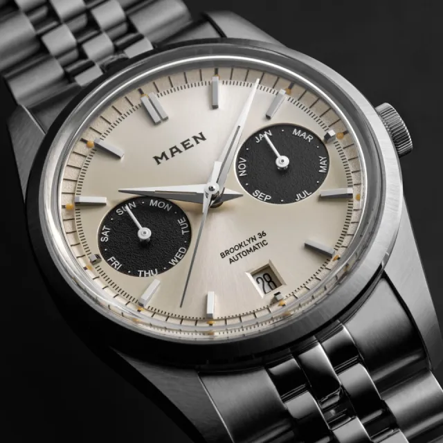 Maen Brooklyn 36 Triple Calendar Cream White M512 Görsel 2