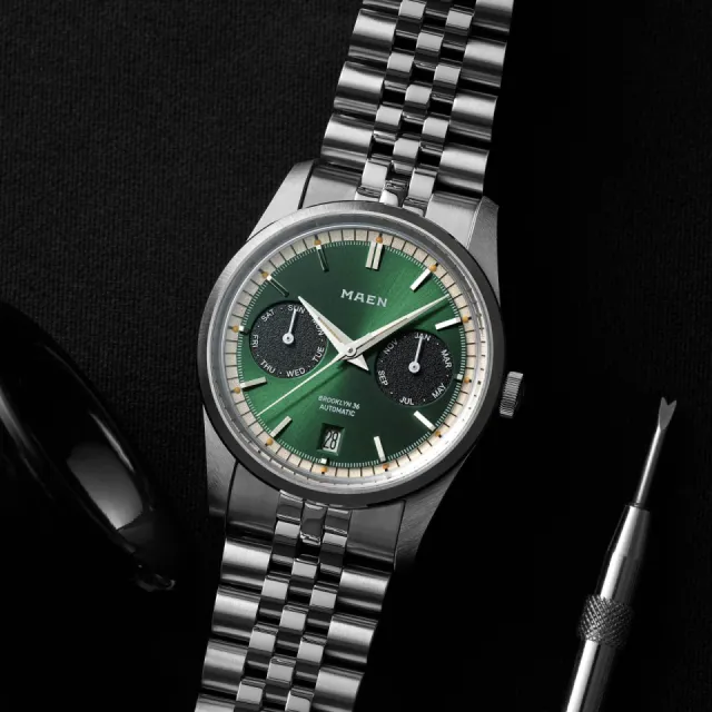 Maen Brooklyn 36 Triple Calendar Dark Green M515 Görsel 3