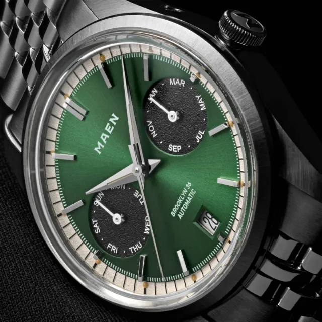 Maen Brooklyn 36 Triple Calendar Dark Green M515 Görsel 5