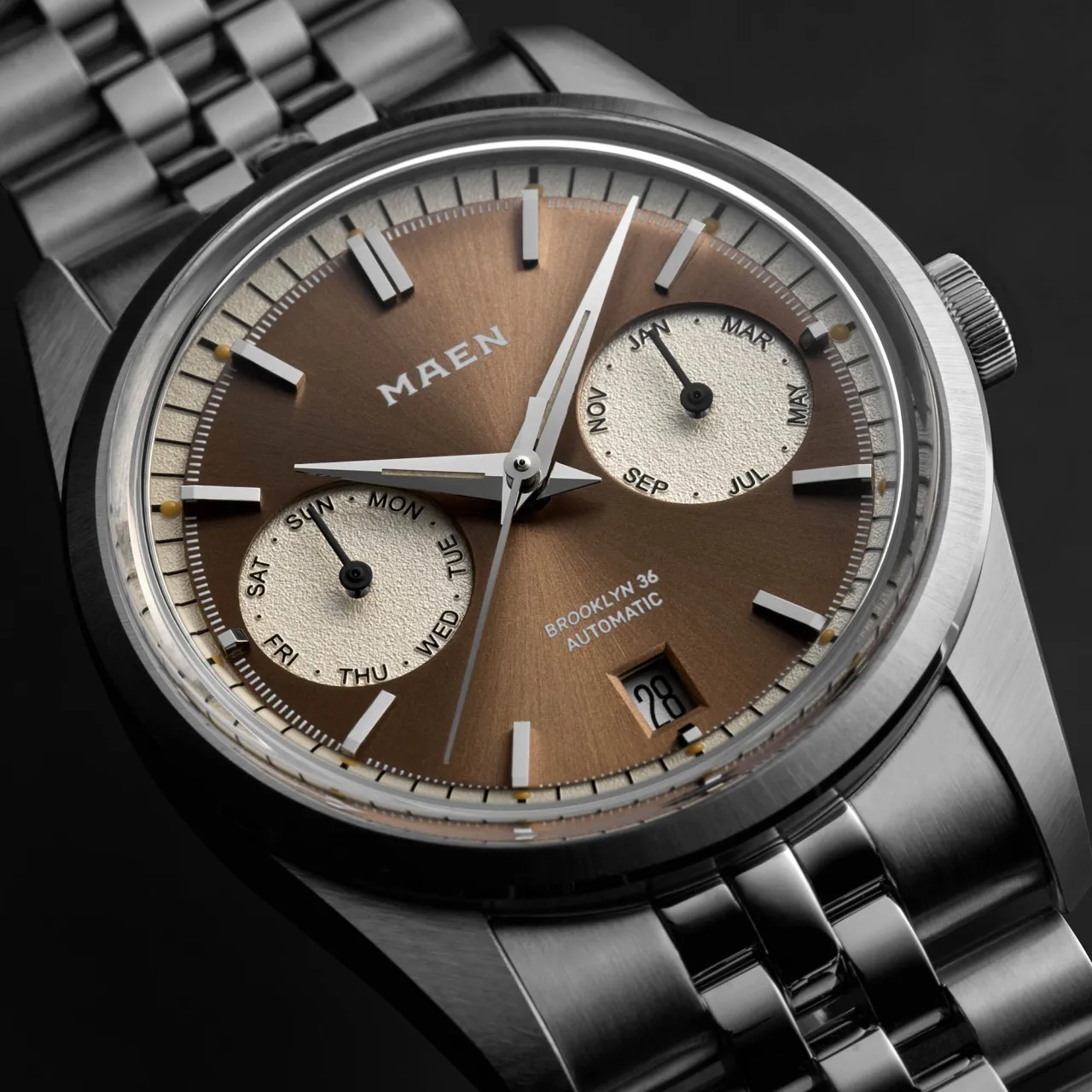Maen Brooklyn 36 Triple Calendar Salmon M516 detay görseli 1