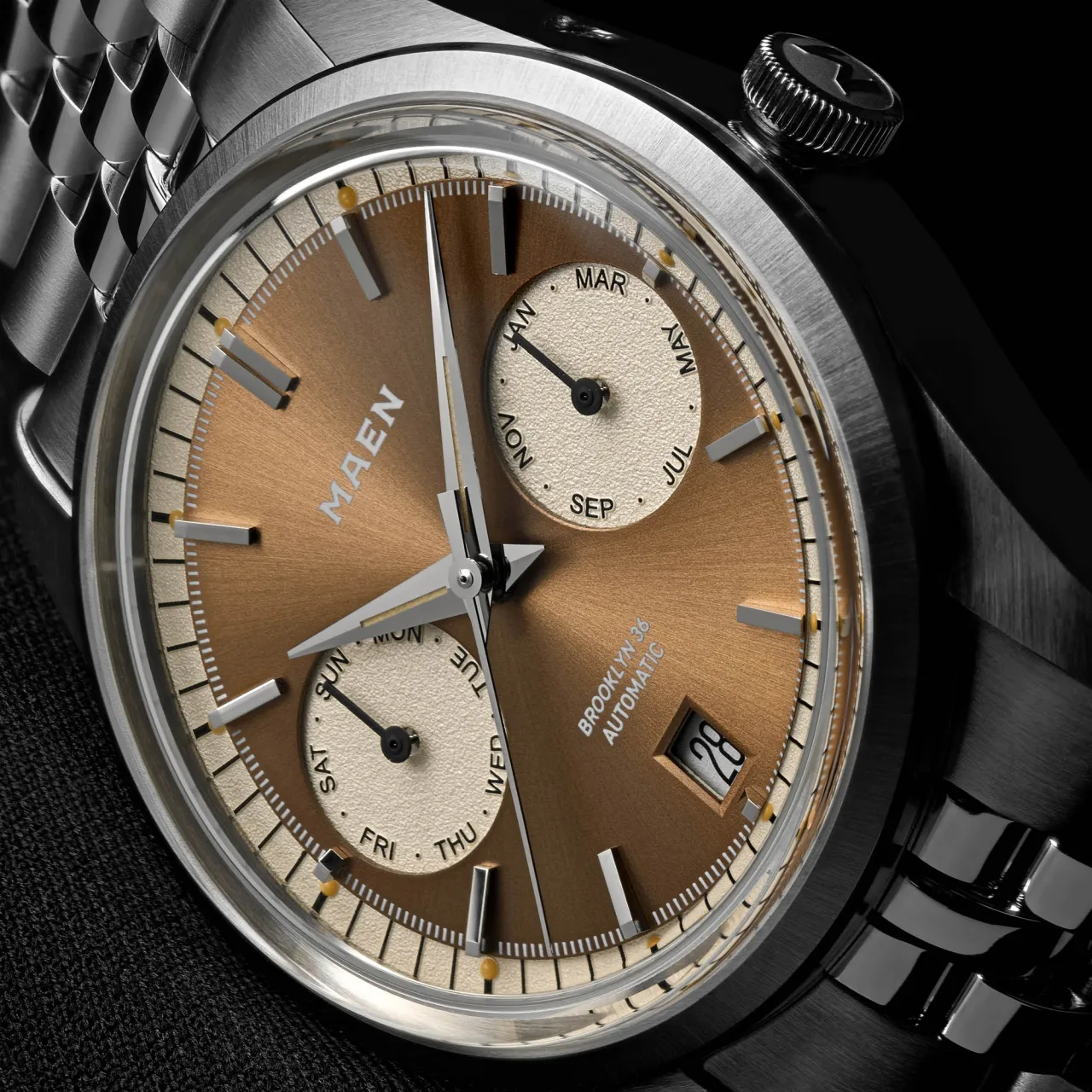 Maen Brooklyn 36 Triple Calendar Salmon M516 detay görseli 4