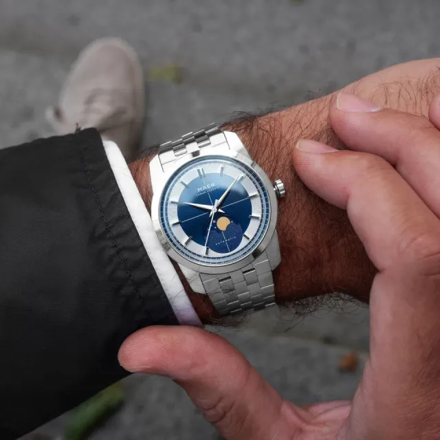 Maen Lunar Classic Midnight Blue Otomatik M712 Görsel 2