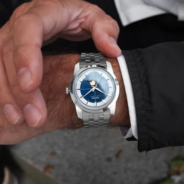 Maen Lunar Classic Midnight Blue Otomatik M712 Görsel 4