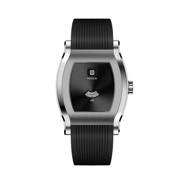 Maen Grand Tonneau Jump Hour Black Sunray MNL01 Görsel 1