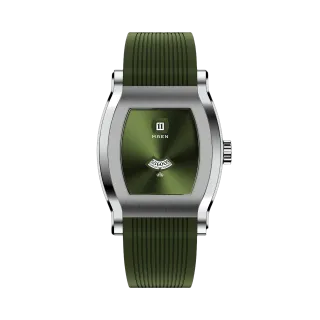 Maen Grand Tonneau Jump Hour Green MNL02