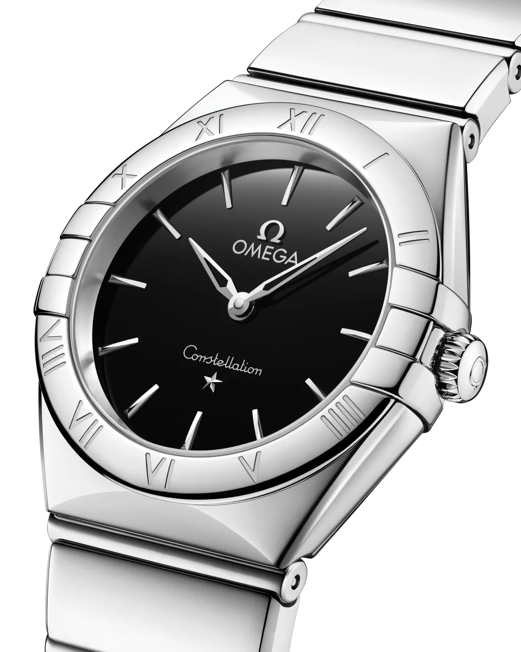 Omega Constellation 28 mm Steel on Steel 13110286001001 detay görseli 4
