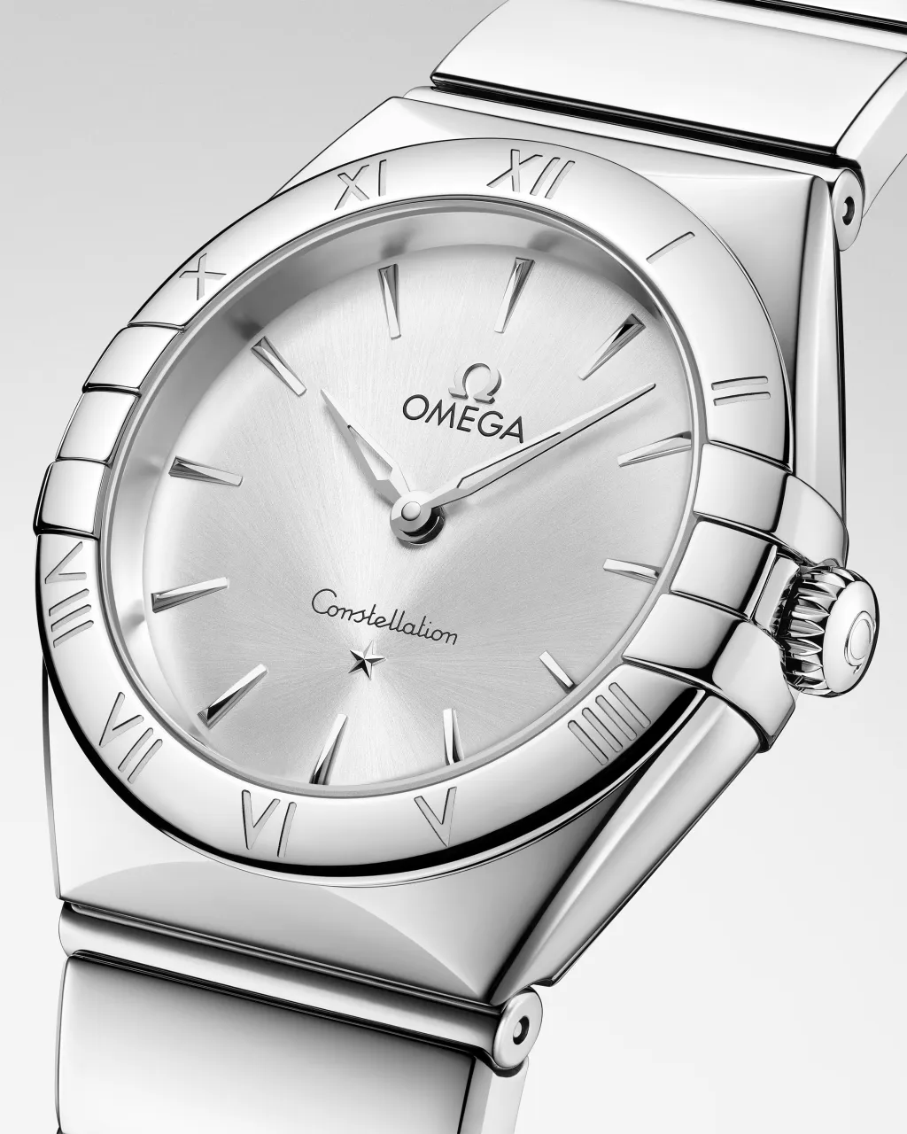 Omega Constellation 28 mm Steel on Steel 13110286002002 detay görseli 4
