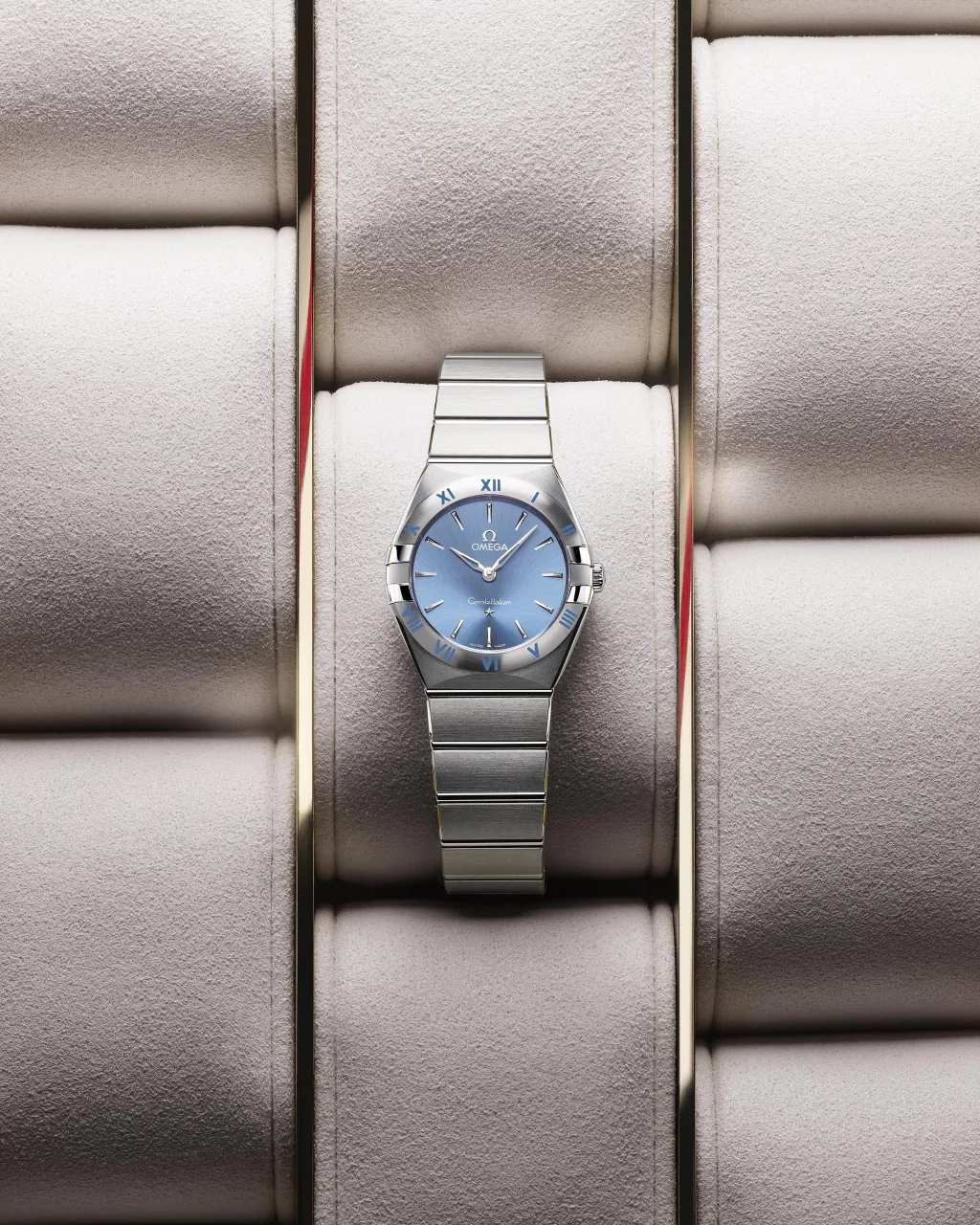 Omega Constellation 28 mm Steel on Steel 13110286003001 detay görseli 3