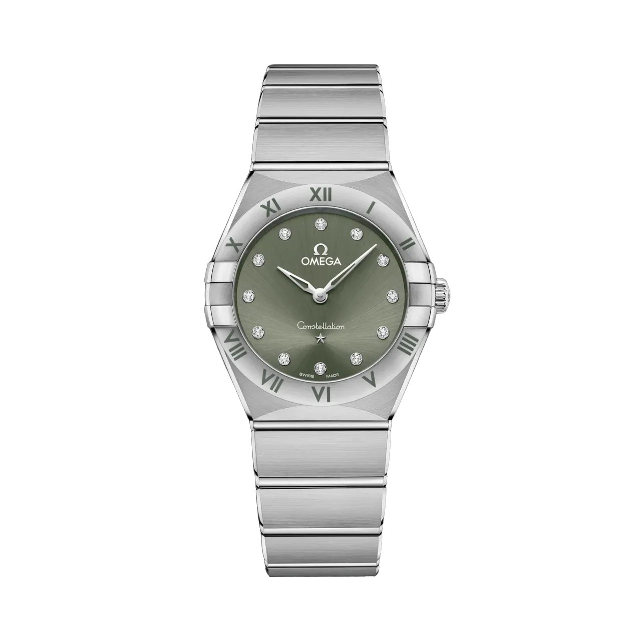 Omega Constellation 28 mm Steel On Steel Green 13110286060001