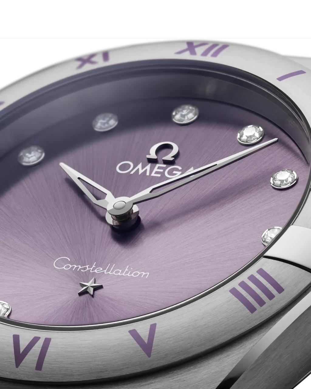 Omega Constellation 28 mm Purple Otomatik 13110286060002 detay görseli 2
