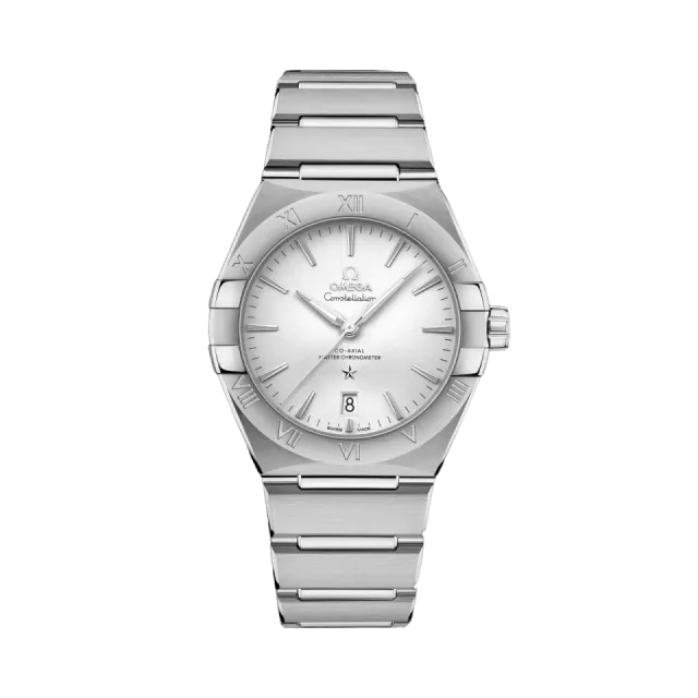 Beğenmek için çift tıkla Omega Constellation 39 mm Steel on Steel 13110392002001 Görsel 1