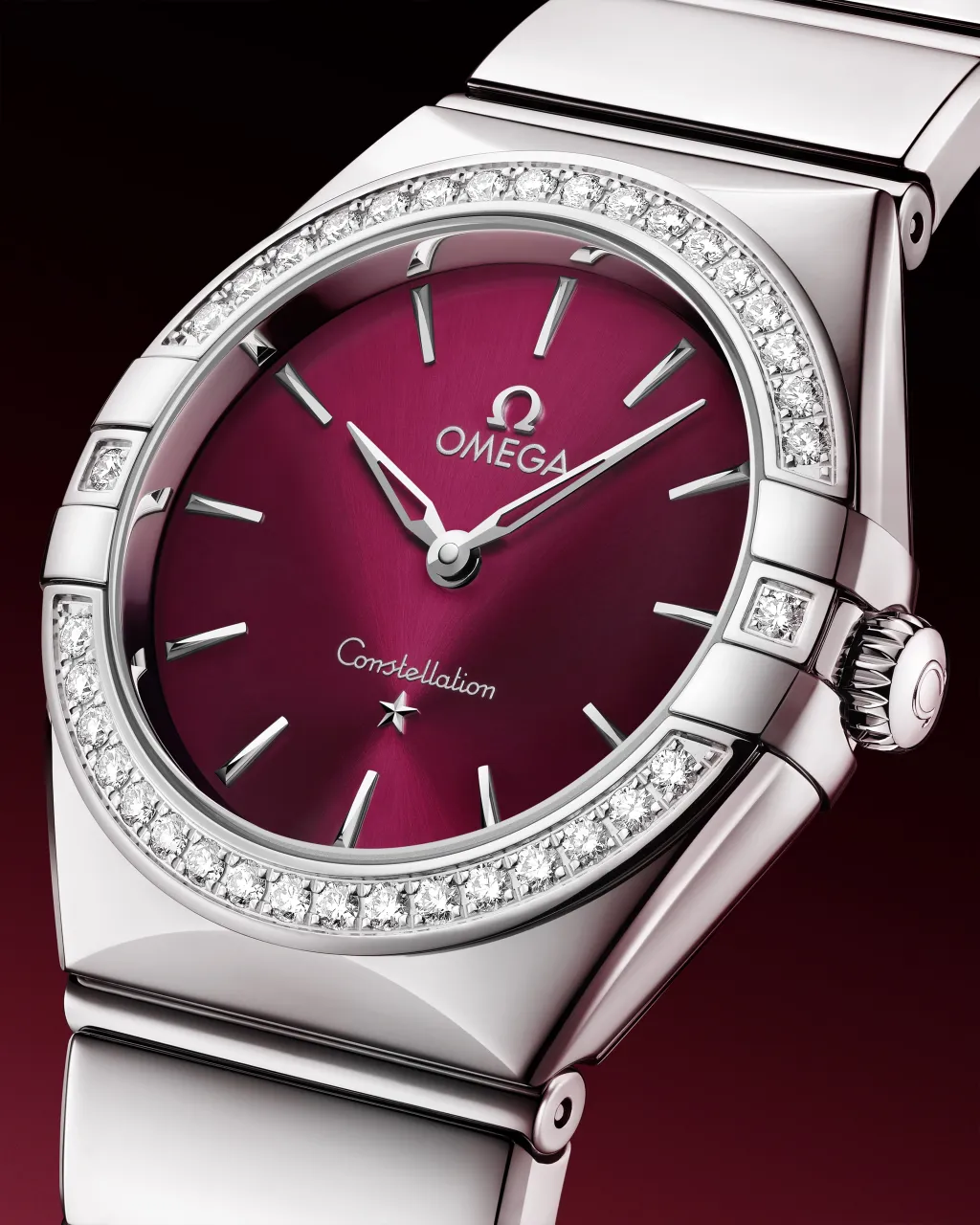 Omega Constellation 28 mm Steel on Steel 13115286011001 detay görseli 4