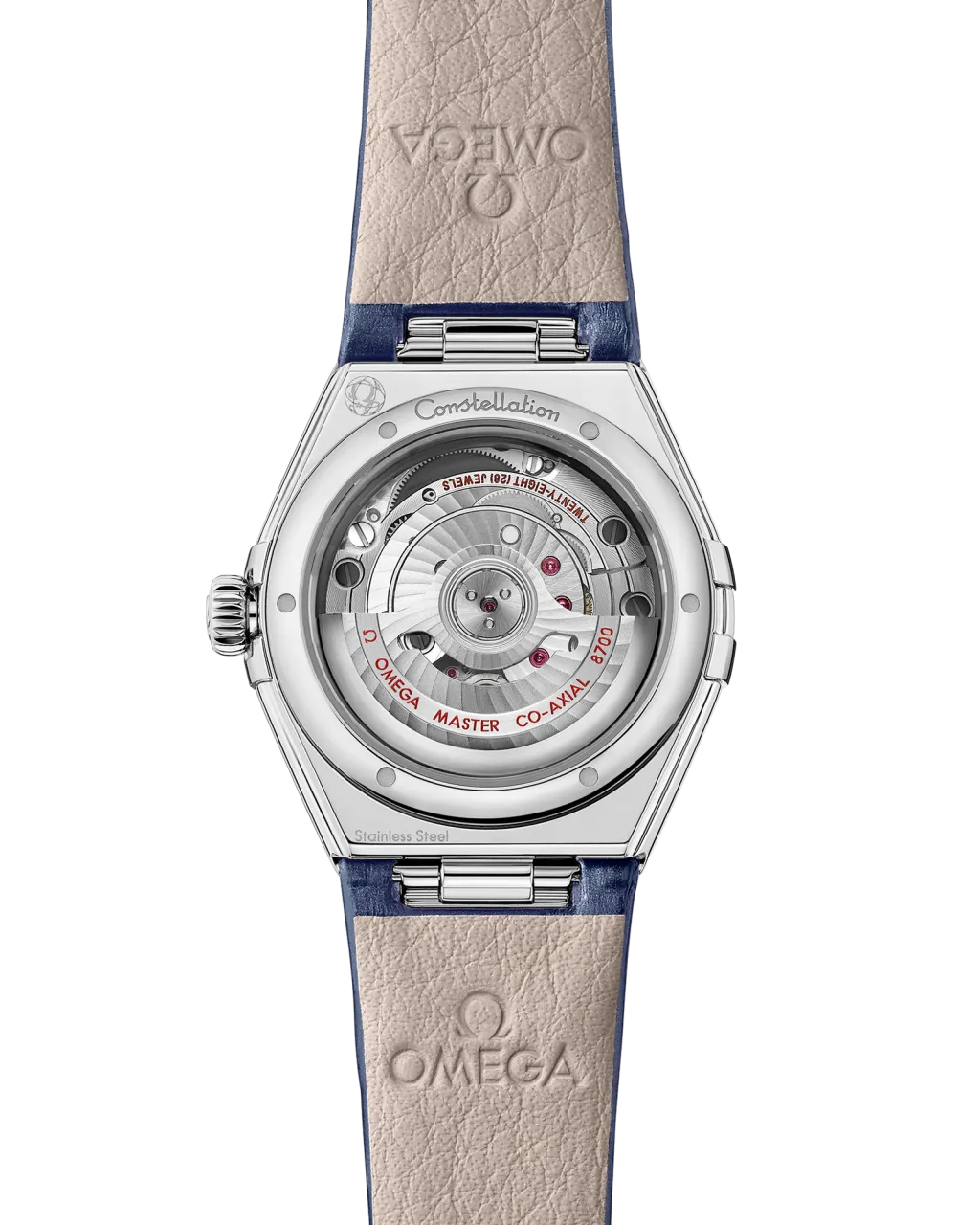 Omega Constellation 29 mm Steel On Alligator 13118292060001 detay görseli 1