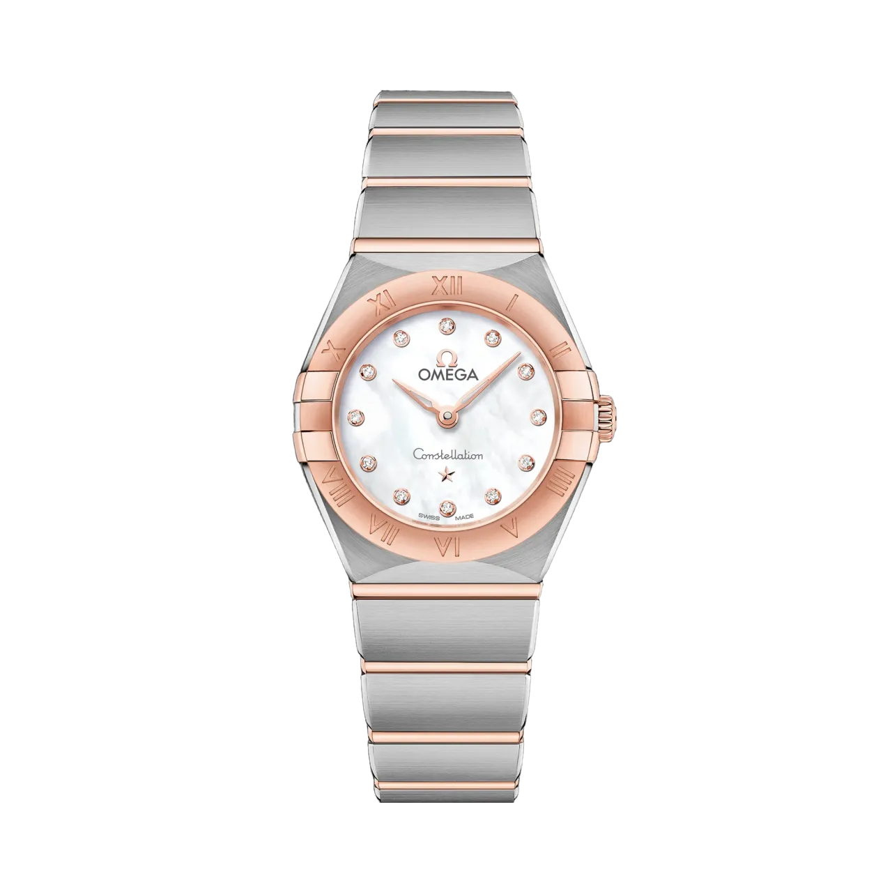 Omega Constellation 25 mm Sedna Gold on Steel 13120256055001