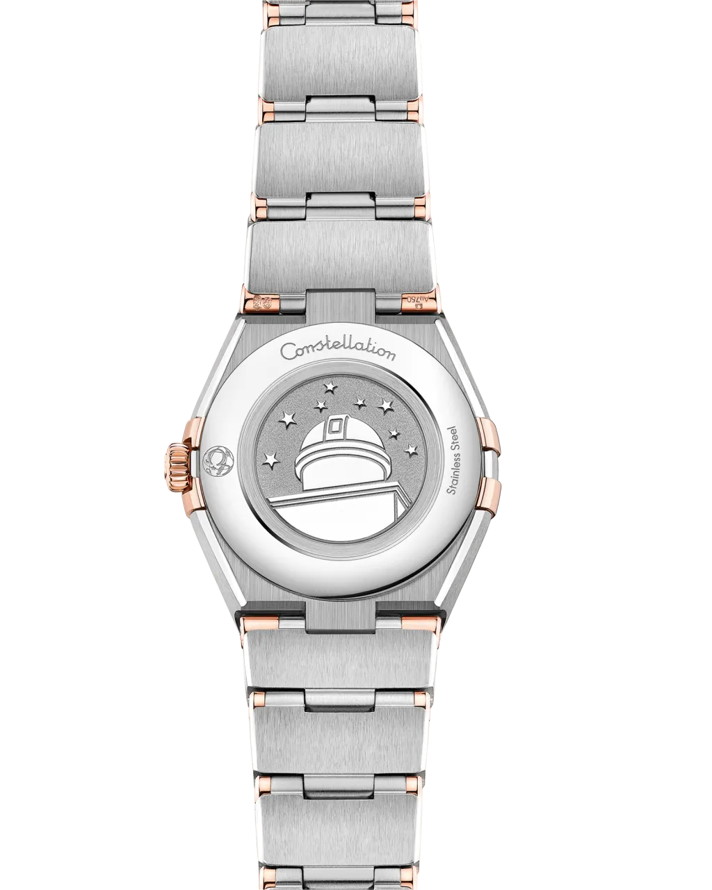 Omega Constellation 25 mm Sedna Gold on Steel 13120256055001 detay görseli 1