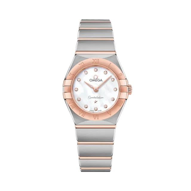 Beğenmek için çift tıkla Omega Constellation 25 mm Sedna Gold on Steel 13120256055001 Görsel 1
