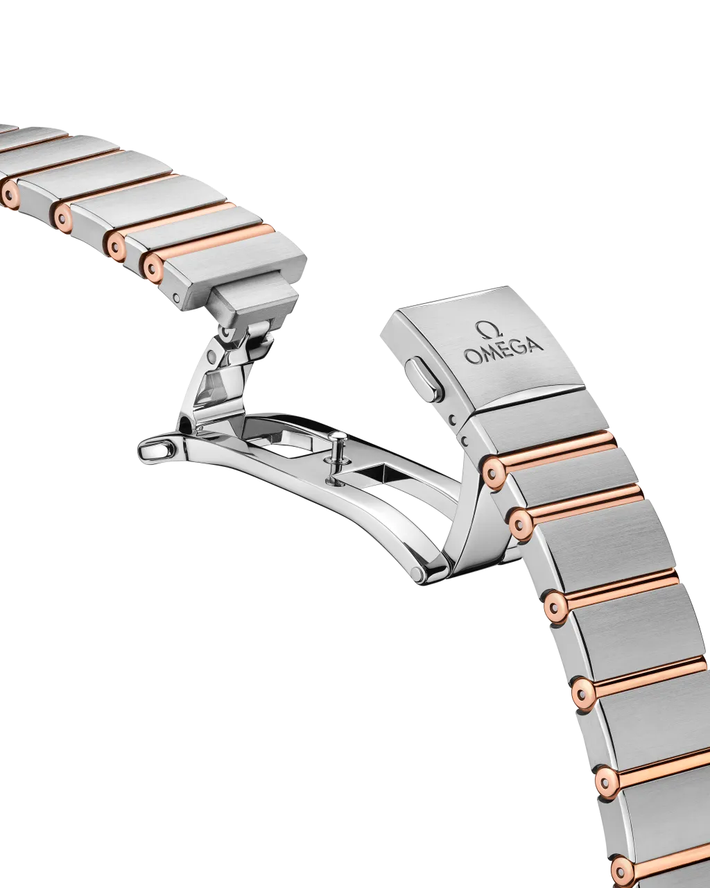 Omega Constellation 28 mm Sedna Gold on Steel 13120286052001 detay görseli 3