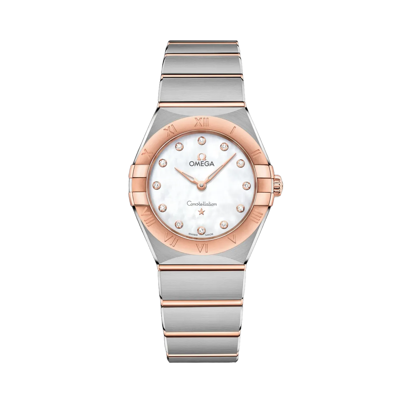 Omega Constellation 28 mm Sedna Gold on Steel 13120286055001