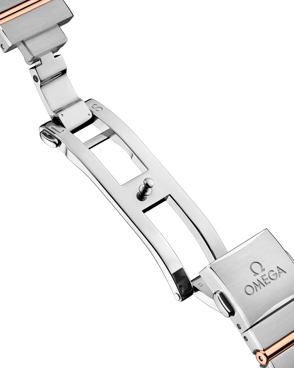 Omega Constellation 28 mm Sedna Gold on Steel 13120286055001 detay görseli 4