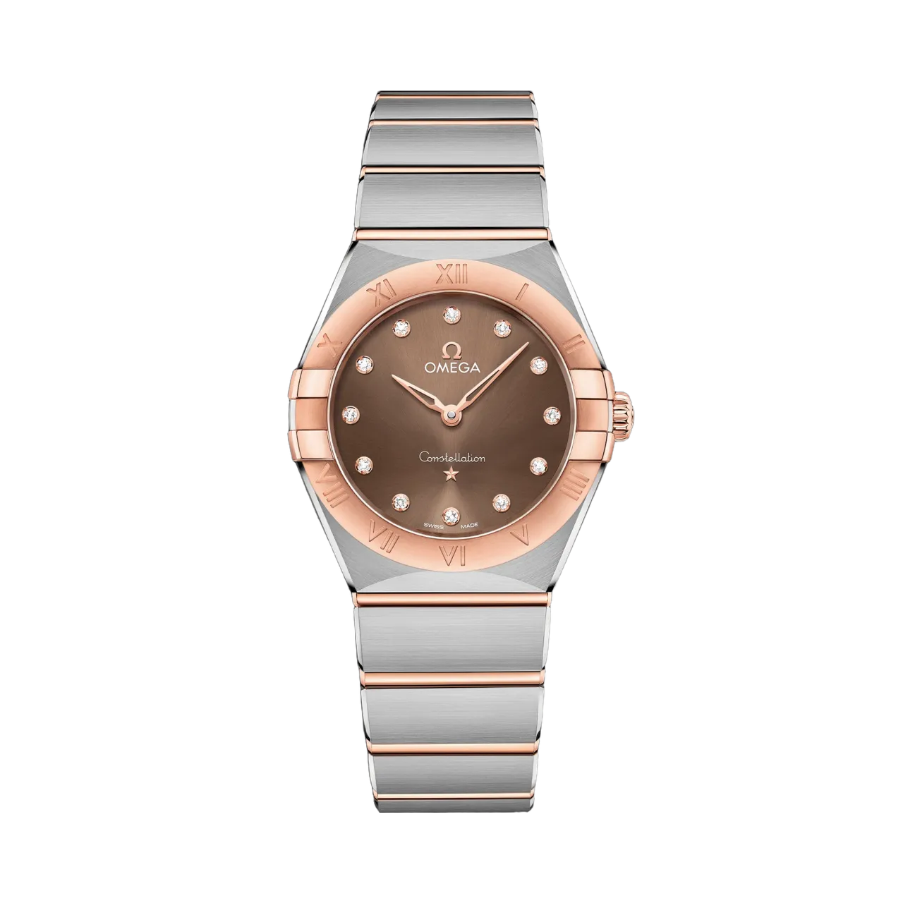 Omega Constellation 28 mm Sedna Gold on Steel 13120286063001